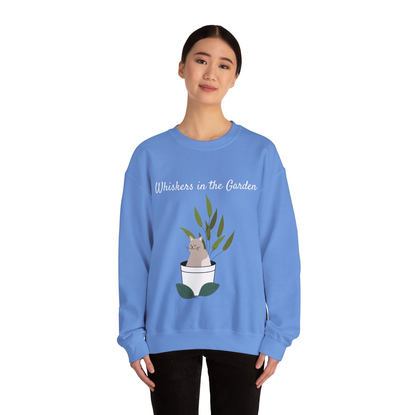 Whiskers in the Garden - Unisex Heavy Blend™ Crewneck Sweatshirt