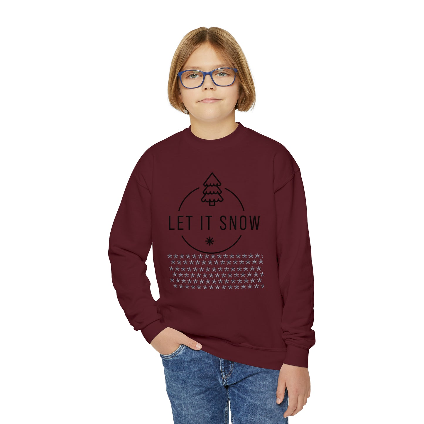 Let It Snow - Youth Crewneck Sweatshirt