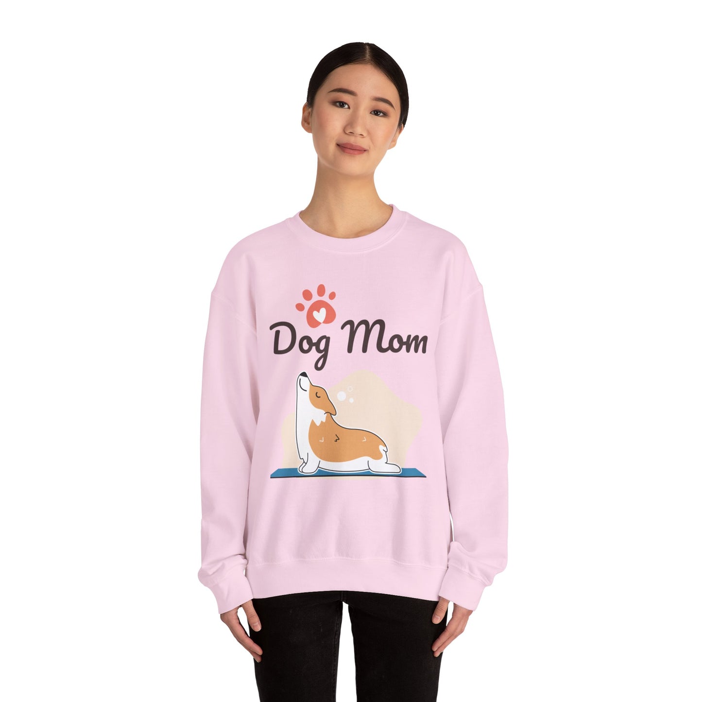 Dog Mom Corgi - Unisex Heavy Blend™ Crewneck Sweatshirt