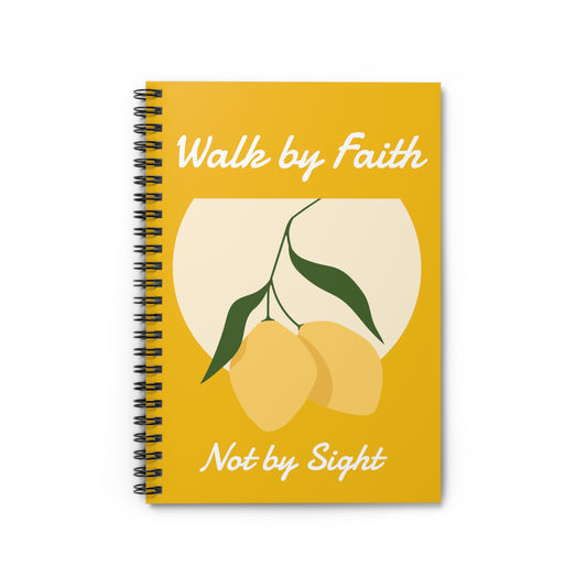 Walk By Faith Lemon - Ruled Line