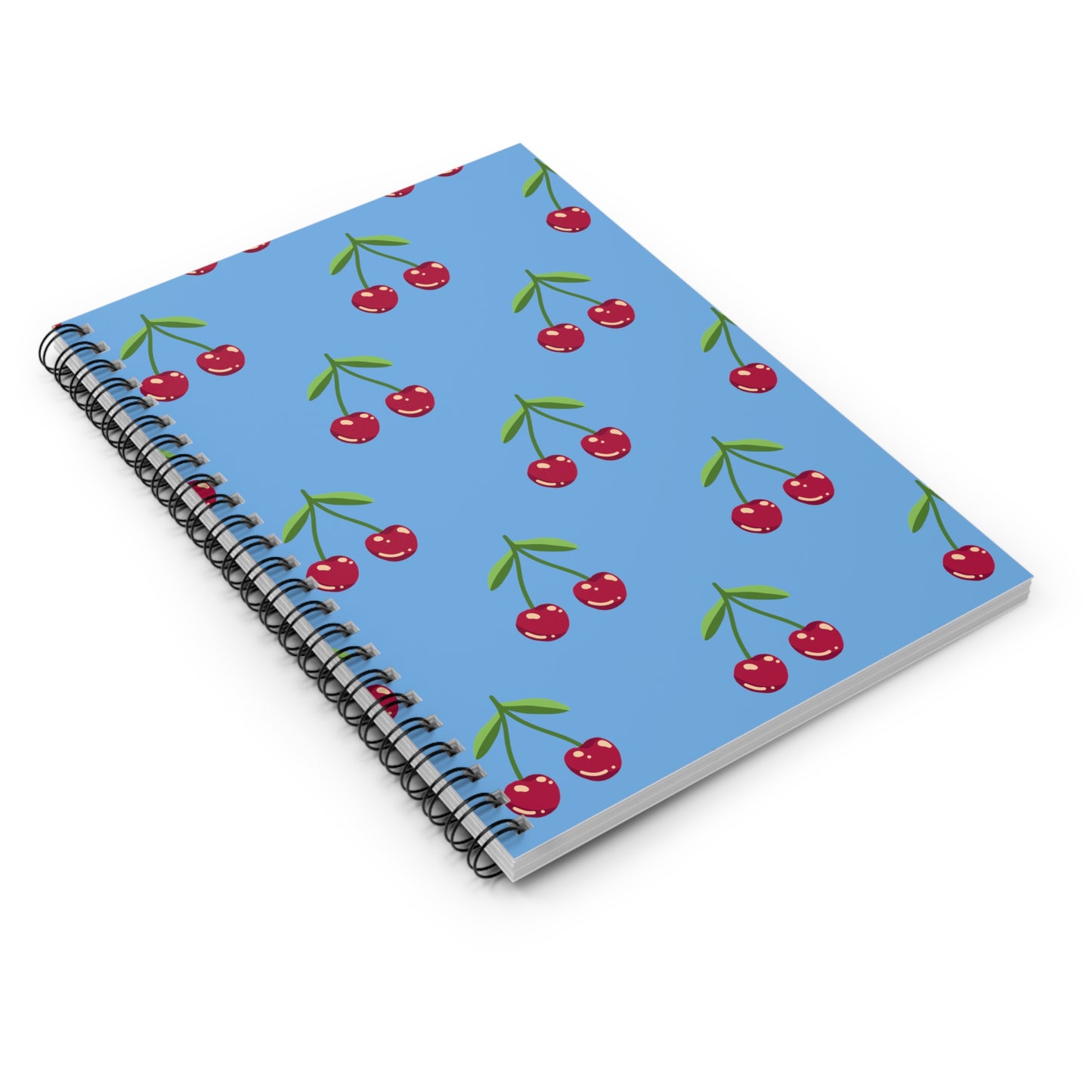 Cherry Blues - Spiral Notebook - Ruled Line