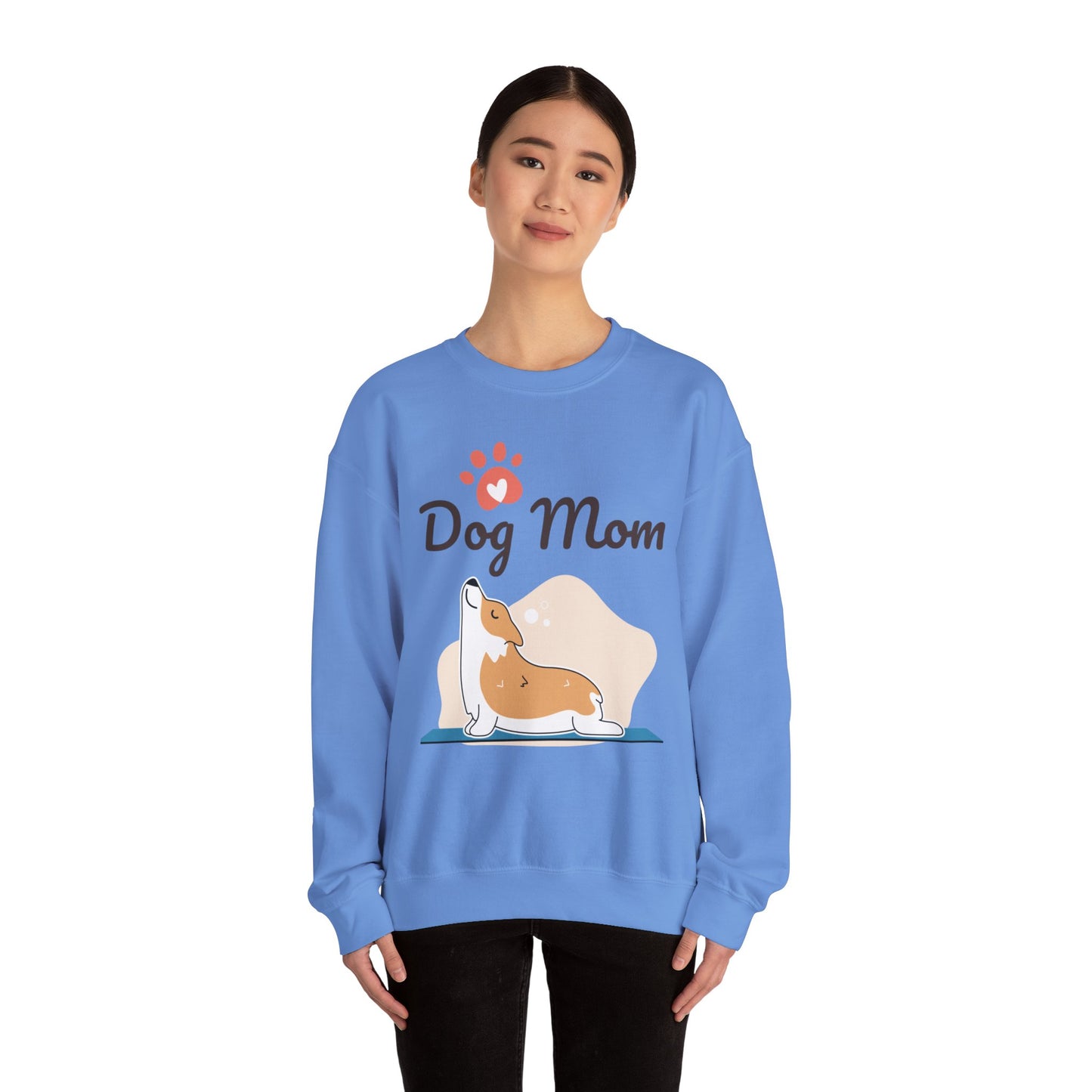 Dog Mom Corgi - Unisex Heavy Blend™ Crewneck Sweatshirt