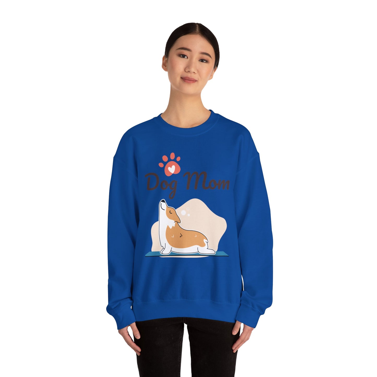 Dog Mom Corgi - Unisex Heavy Blend™ Crewneck Sweatshirt