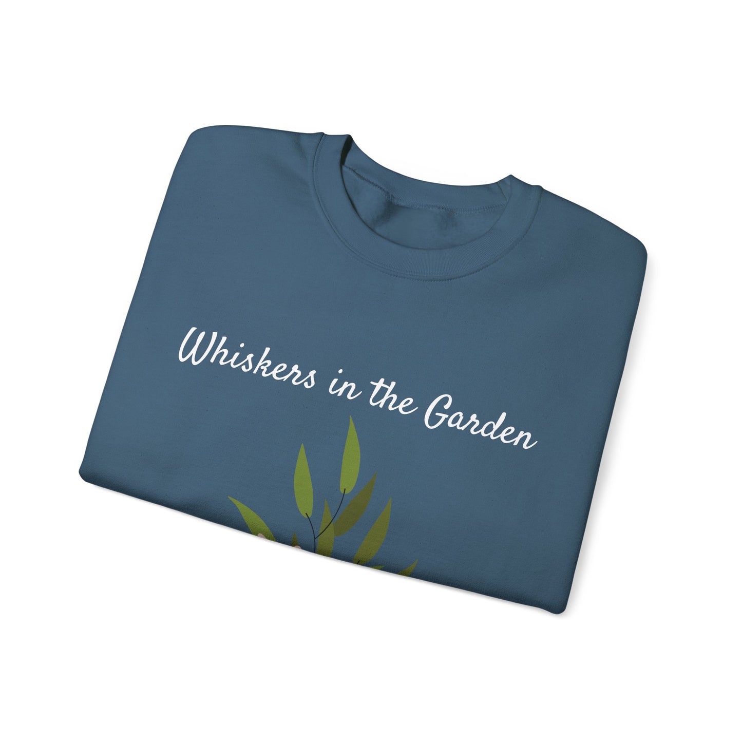 Whiskers in the Garden - Unisex Heavy Blend™ Crewneck Sweatshirt