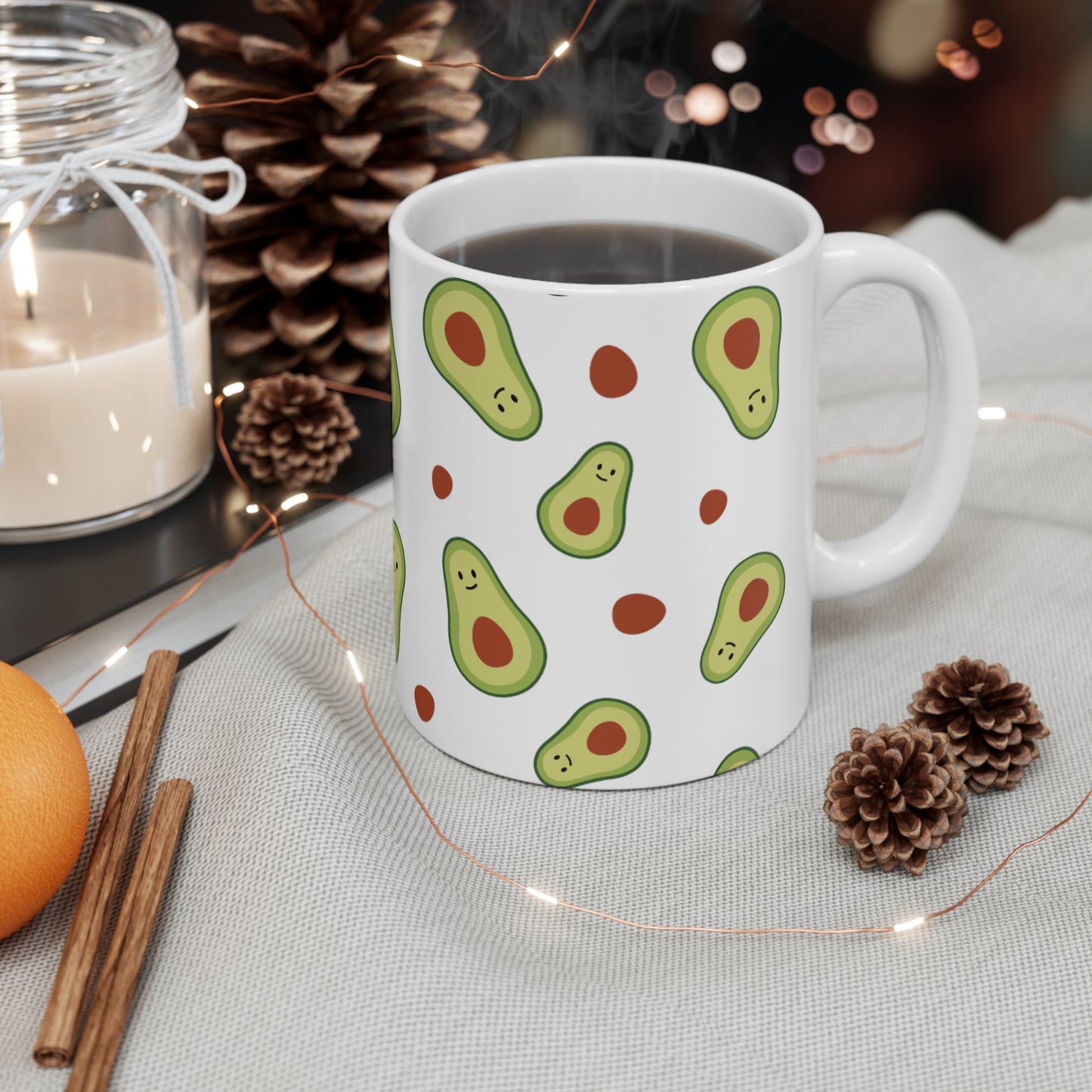 Avocado - Ceramic Coffee Cups, 11oz, 15oz