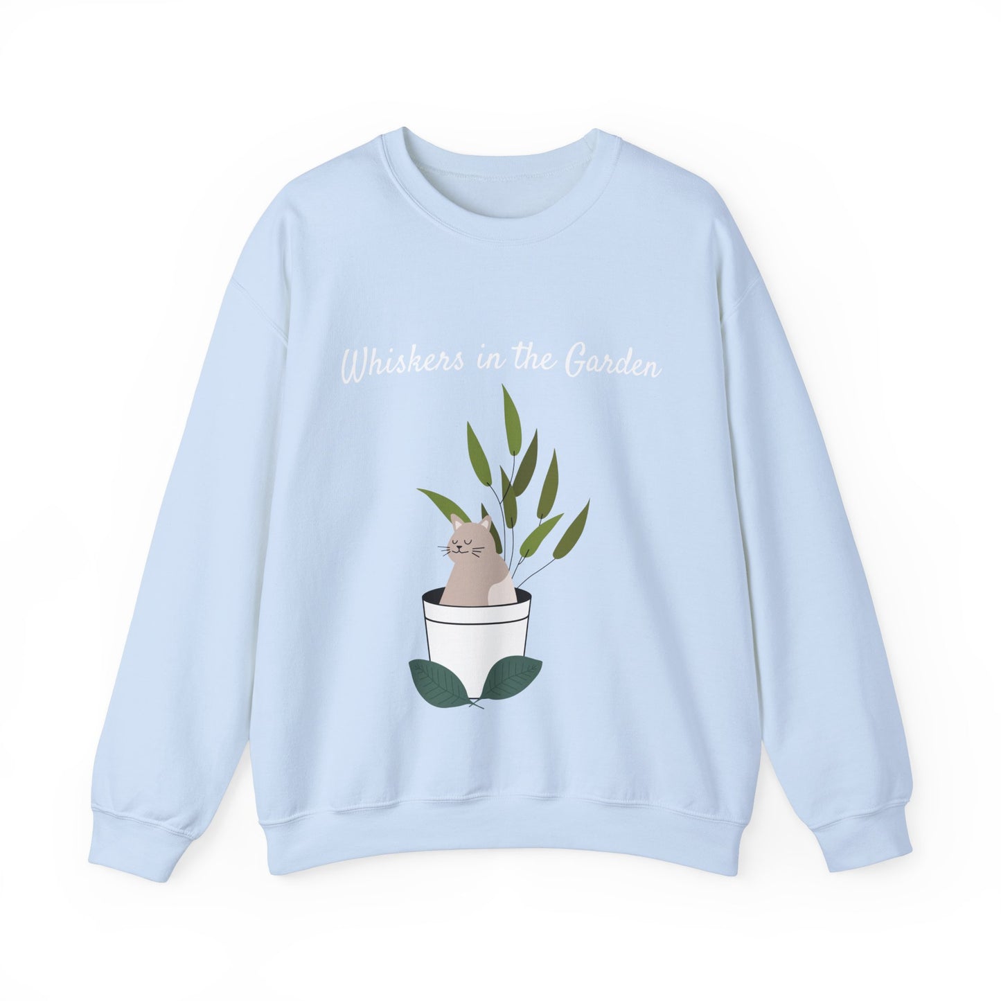 Whiskers in the Garden - Unisex Heavy Blend™ Crewneck Sweatshirt